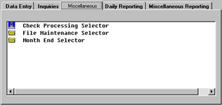 Accounts Payable Check Processing Selector