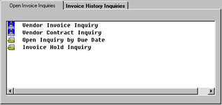Open Invoice Inquiry