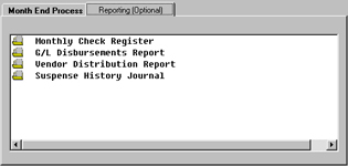 End of Month Reporting