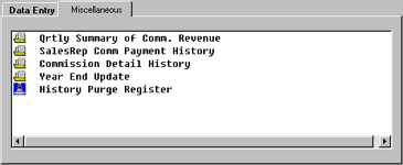 Commision Selector Miscellaneous