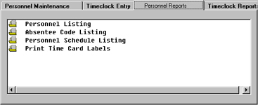 Personnel Reports