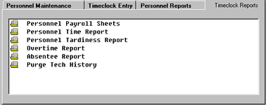 Time Clock Reports