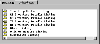 Inventory Maintenance