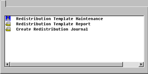 Account Redistribution Selector