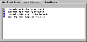 Journal Disbursements