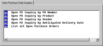 Open PO Inquiry By PO Number