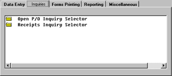 Purchase Order Inquiries