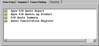 Open PO Quote Report