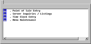 Restaurnt Server Menu